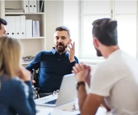 Businessmen in a meeting